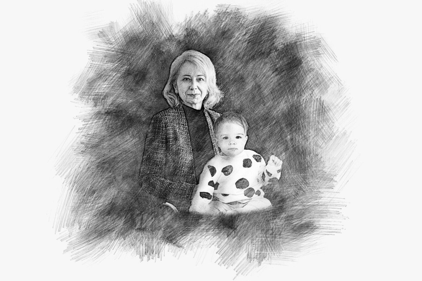 Add Loved One to Photo Memorial Portrait for Deceased Father Mom Gift for Loss