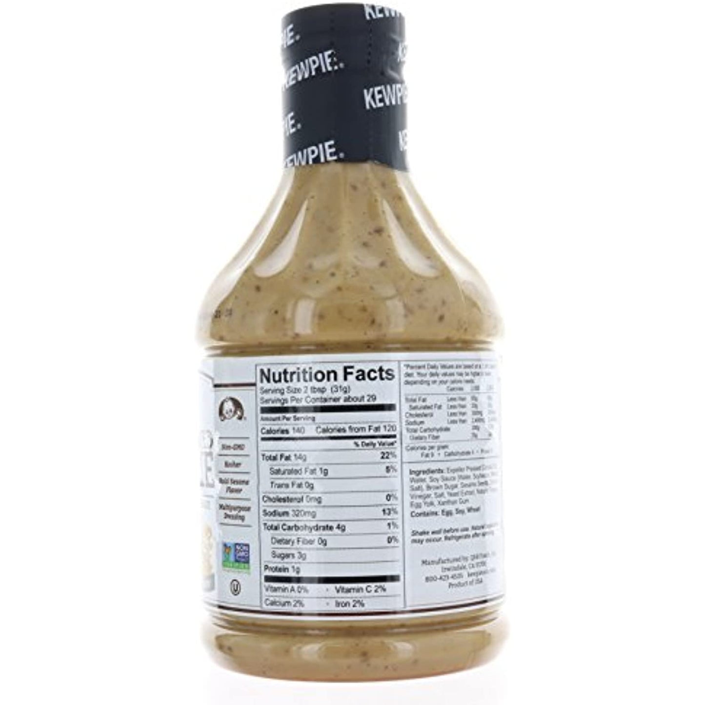 2 Pack, Kewpie Creamy Deep Roasted Sesame Dressing & Marinade 30 FL OZ/887 ML each