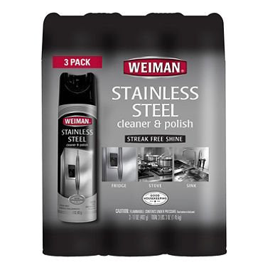 Weiman Stainless Steel Cleaner & Polish (17 Ounce, 3 Count)