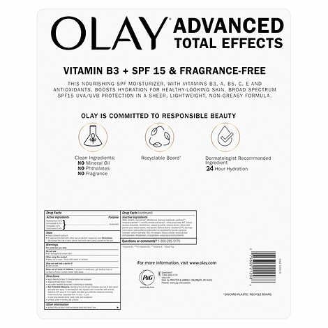 Olay Advanced Total Effects SPF15 Moisturizer, 3.4 fl oz