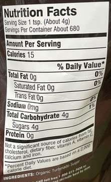 Organic Sugar in the Raw Turbinado Cane Sugar, 6 Pound