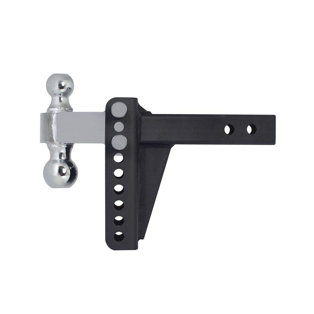 14,000 lbs. Capacity | 0-6" Drop | Reversible 2" and 2.5/16" Ball Drop Hitch | Adjustable | High Grade Steel | Rust Resistant | Blackout by Trailer Valet