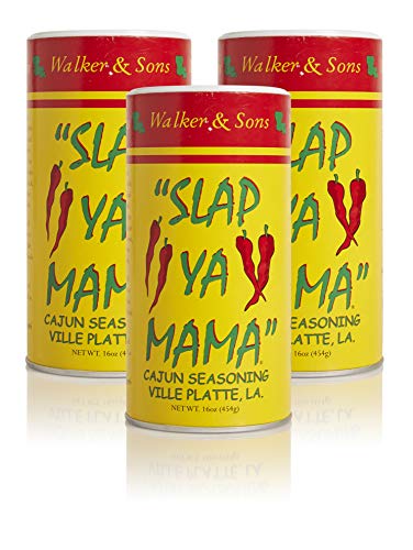Slap Ya Mama Cajun Seasoning from Louisiana, Original Blend, No MSG and Kosher, 1 Pound (Pack of 3)