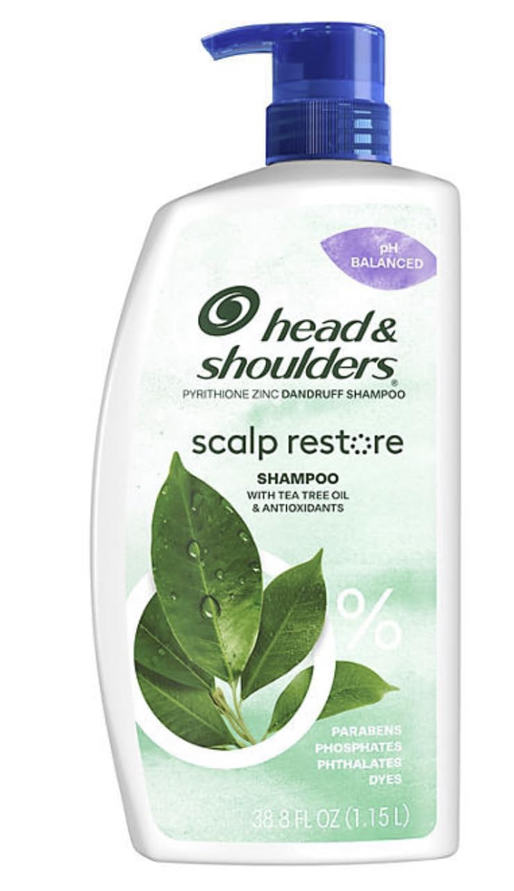 Head & Shoulders Anti-Dandruff Shampoo, Scalp Restore (38.8 fl. oz.)