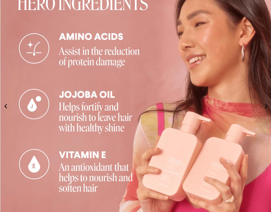 MONDAY HAIRCARE | Color Protect Shampoo&Color Protect Conditioner | +AMINO ACIDS | For Color-Treated Hair | Vitamin E &Jojoba Oil |No Parabens or Sulfates | 30oz&30oz | 2 Pack | (Color Protect)