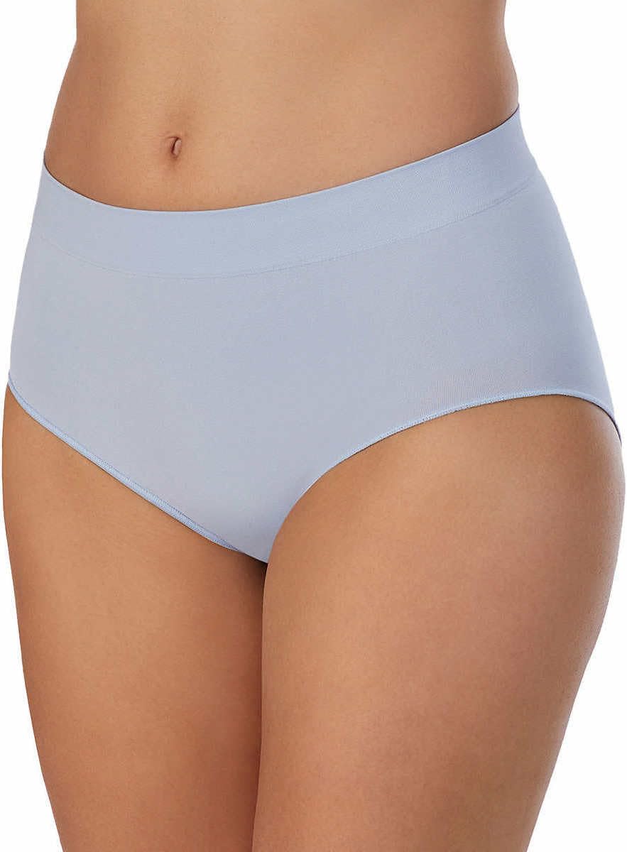 Carole Hochman Womens 5 Pack Seamless Brief (US, Alpha, Medium, Regular, Regular, Blue/Lavender)