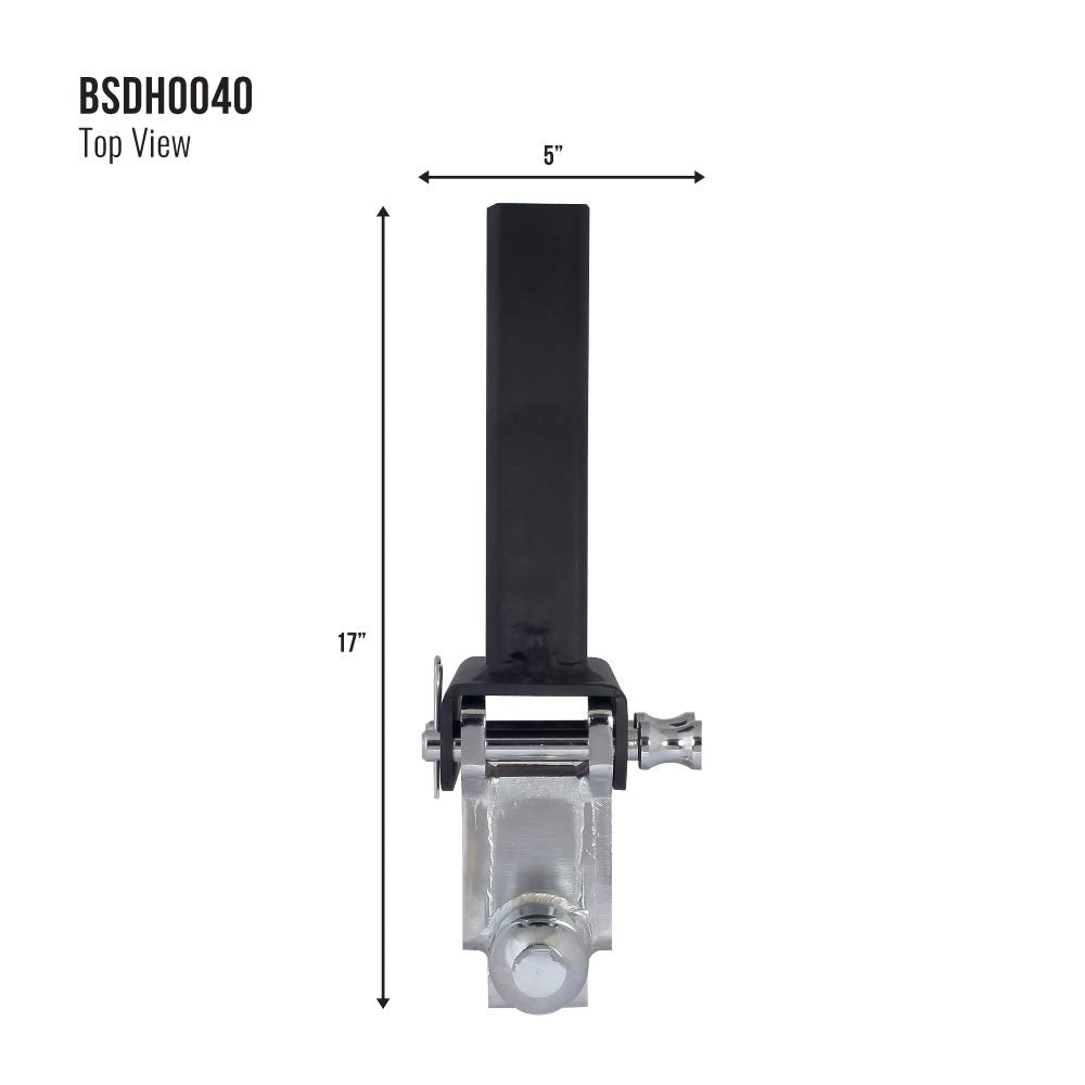 14,000 lbs. Capacity | 0-6" Drop | Reversible 2" and 2.5/16" Ball Drop Hitch | Adjustable | High Grade Steel | Rust Resistant | Blackout by Trailer Valet