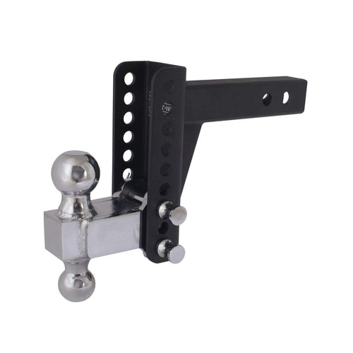 14,000 lbs. Capacity | 0-6" Drop | Reversible 2" and 2.5/16" Ball Drop Hitch | Adjustable | High Grade Steel | Rust Resistant | Blackout by Trailer Valet