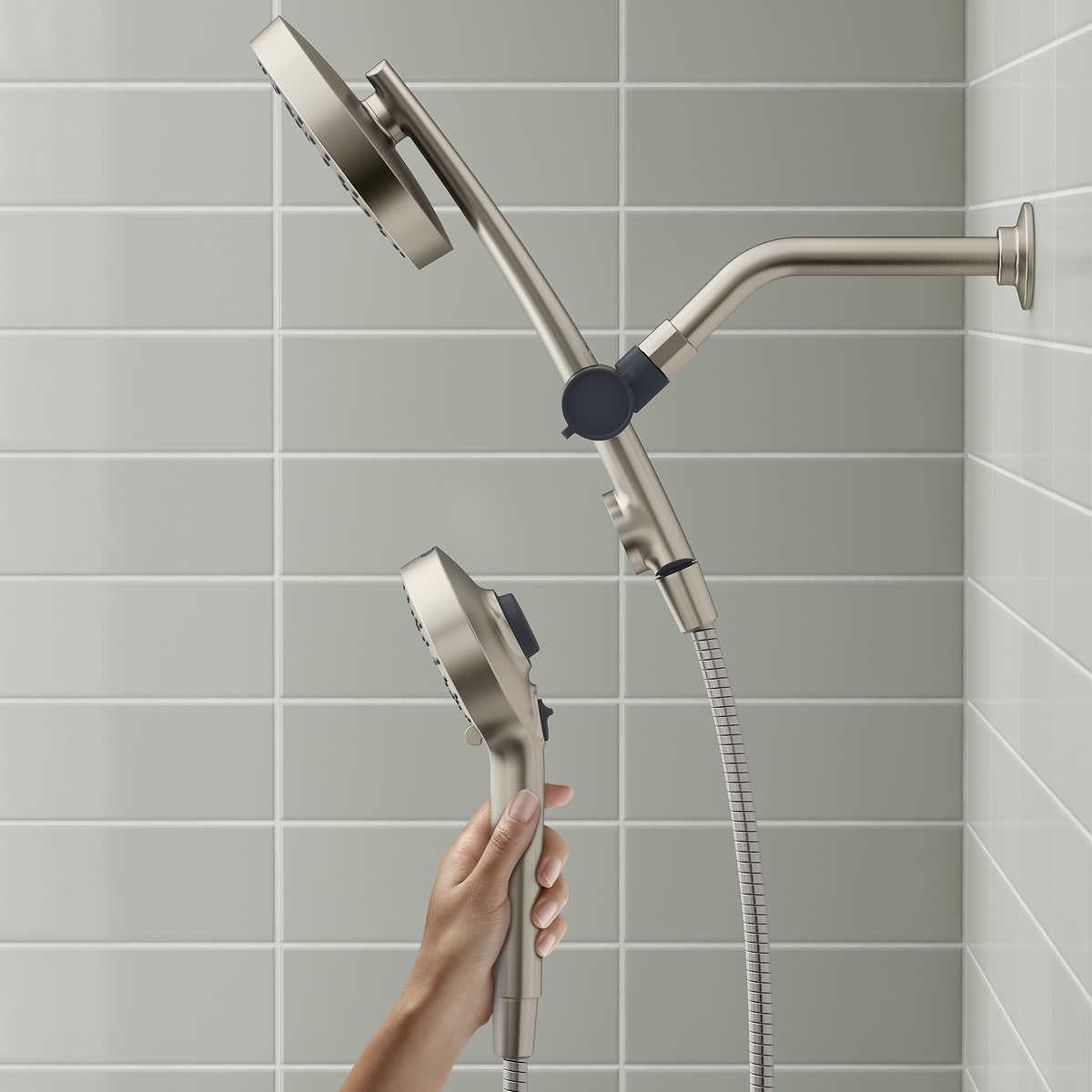 Kohler Prone 3-in-1 Multifunction Shower Head with PowerSweep (Brushed Nickel)