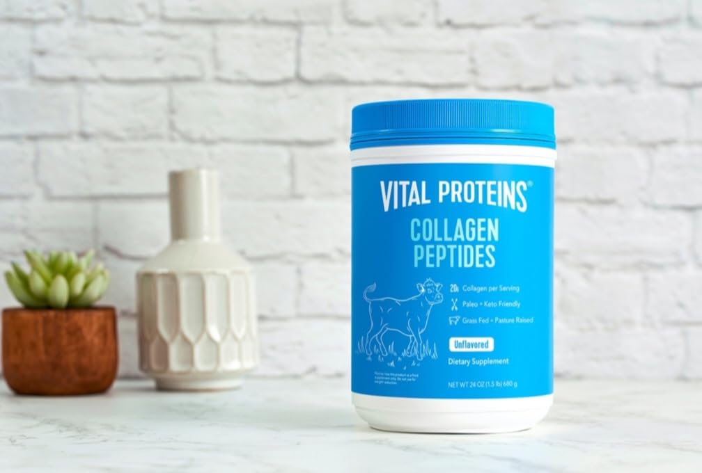 Vital Proteins 20g Collagen Peptides, Unflavored, 1.5 lbs, 24 OZ, Unflavored