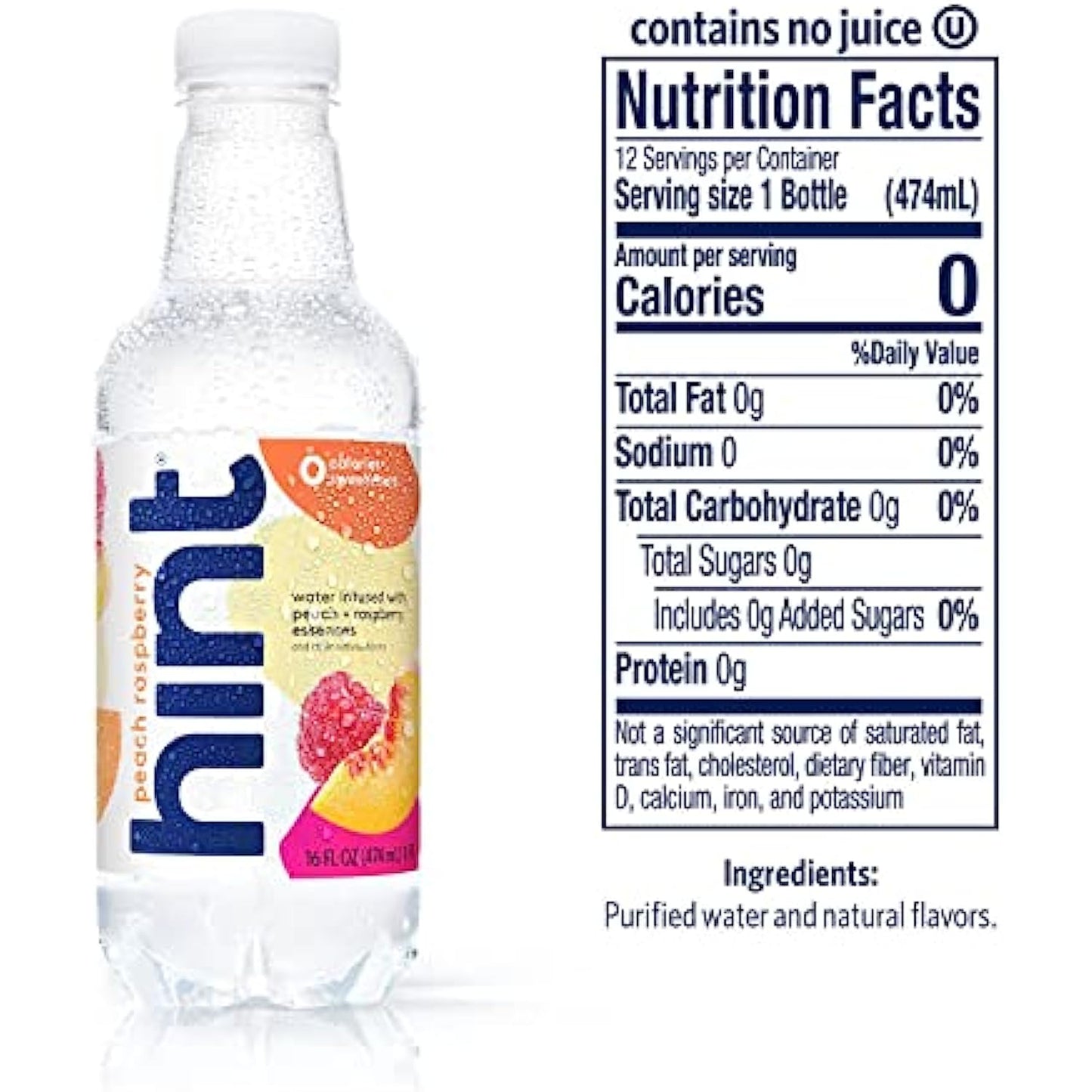 Hint Flavored Water Summer Variety Pack, 16 Fluid Ounce (Pack of 12)