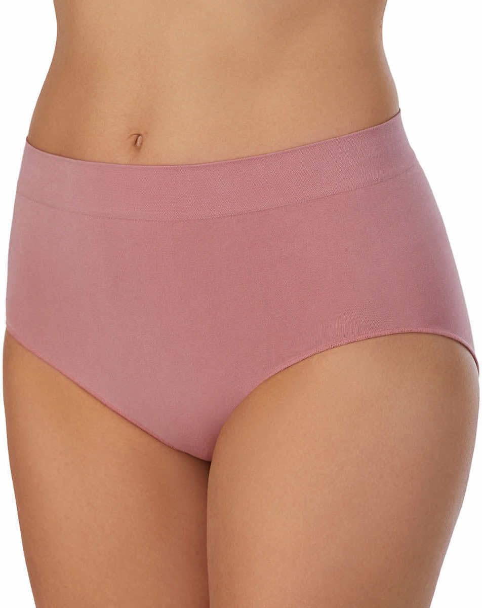 Carole Hochman Womens 5 Pack Seamless Brief (US, Alpha, Medium, Regular, Regular, Black/Pink)