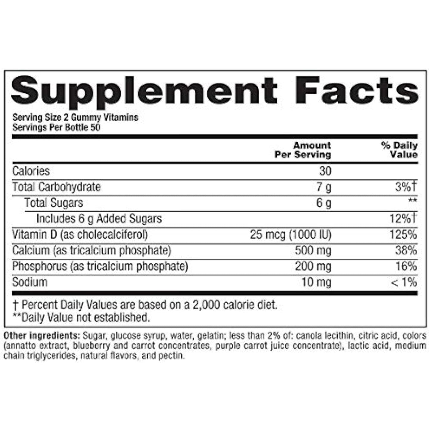 Vitafusion Calcium + D3 Gummies (200 Count)