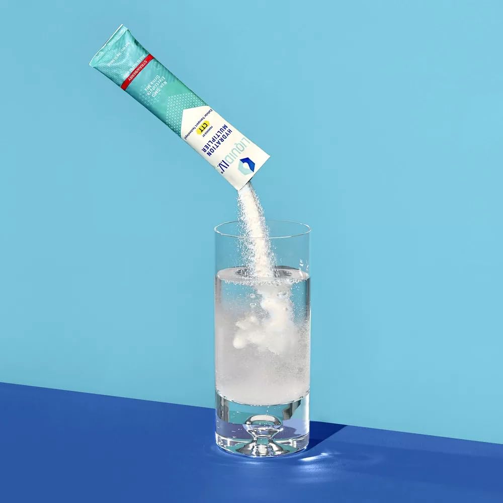 Liquid IV Strawberry Hydration Electrolyte 10 Count, 0.56 OZ