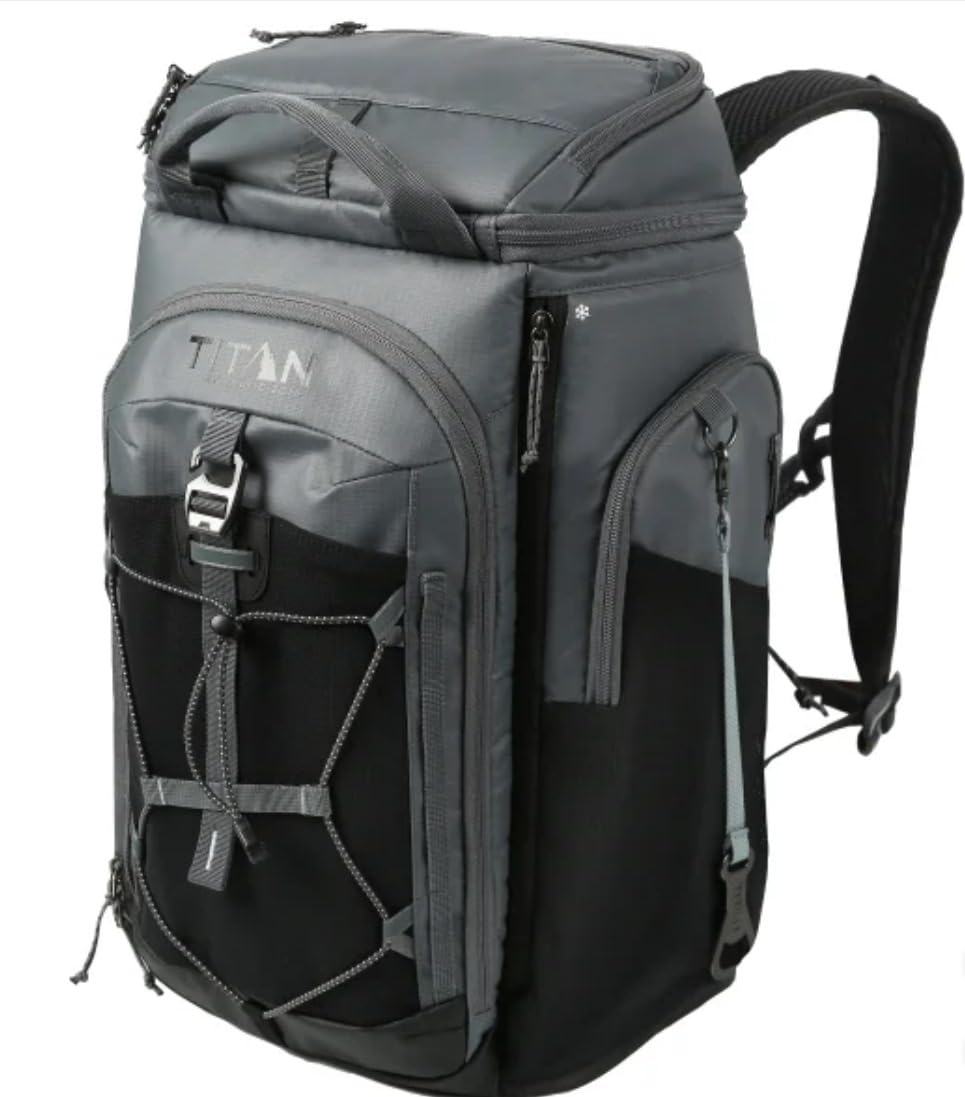 26 CANS Titan by Arctic-Zone Super Foam and Leak Proof Backpack Cooler - Ultimate Grey