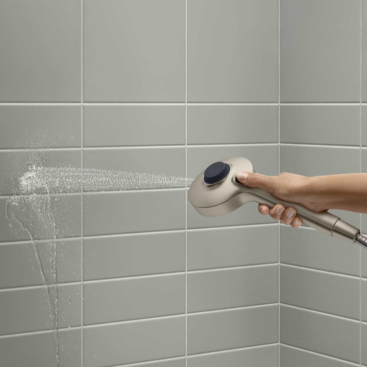 Kohler Prone 3-in-1 Multifunction Shower Head with PowerSweep (Brushed Nickel)