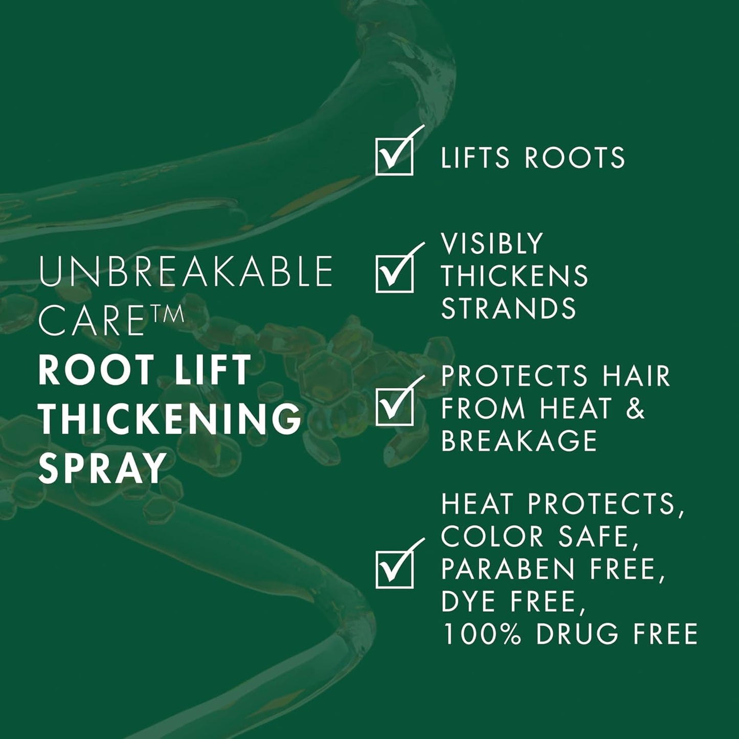 Nexxus Root Lift Thickening Spray Unbreakable Care with ProteinFusion Blend of Biotin, Keratin & Collagen Amino Acids, 6 oz (Pack of 2)