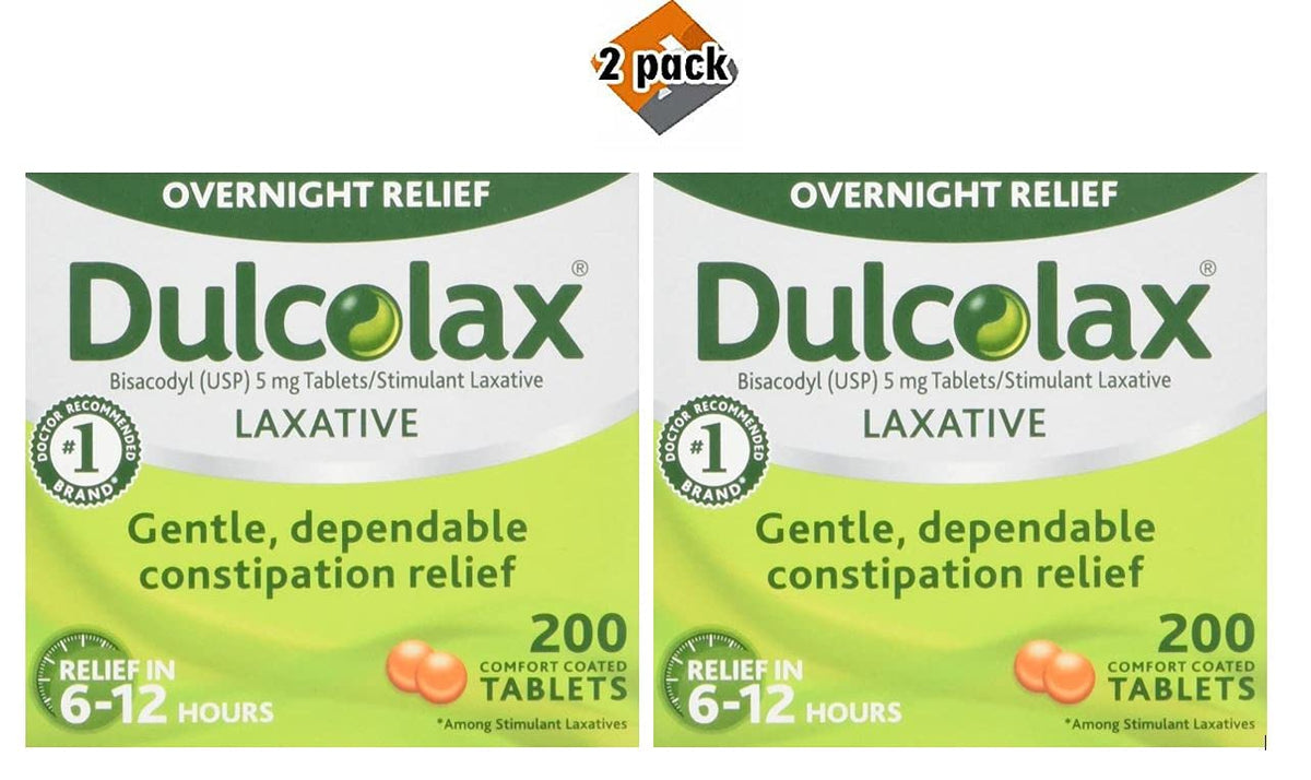 Dulcolax Stimulant Tablets 200 Count (2 Packs)