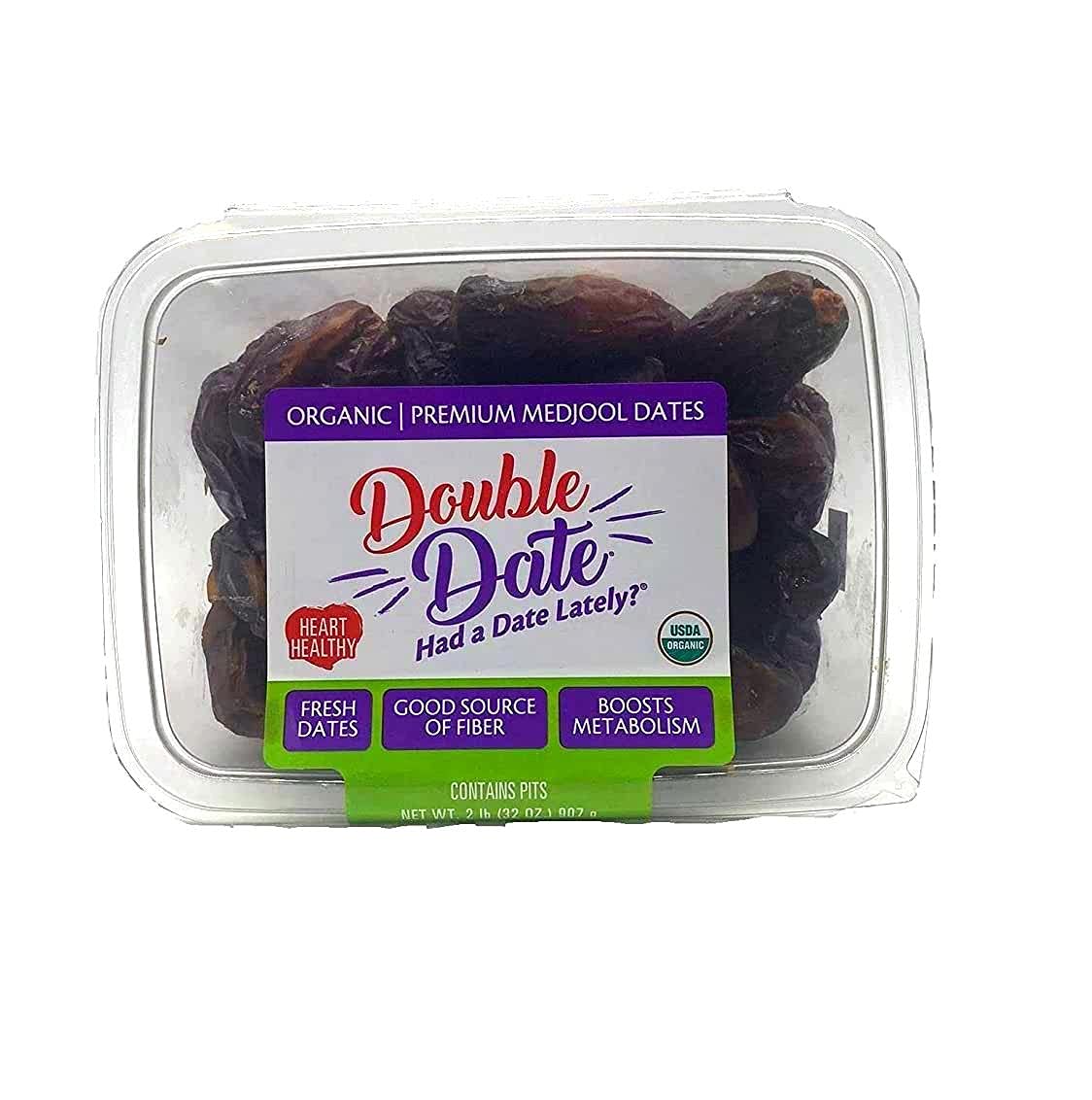 Double Date Organic Premium Medjool Dates, 32 Ounce