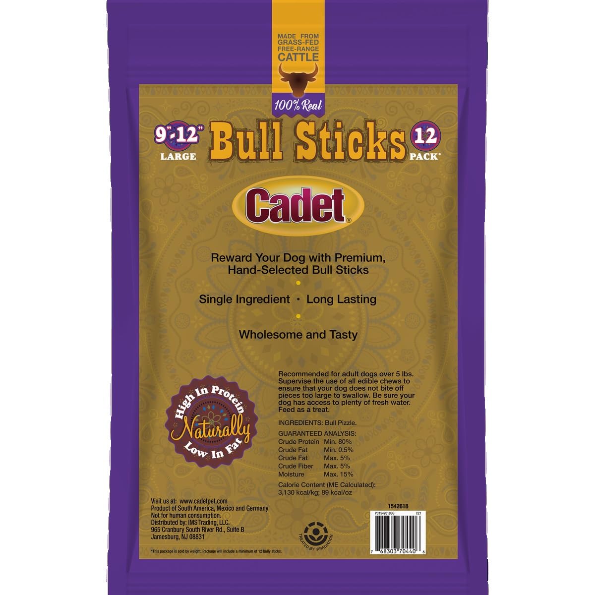 Cadet 9-12" Bull Sticks, 12 CountQ