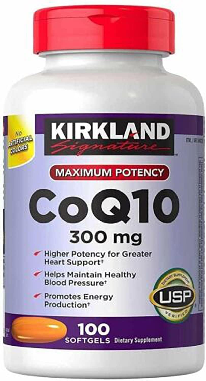 WHJIYENY CoQ10 300 mg 100 Softgels Each-Helps Maintain to Heart and Vascular Health?Promotes Energy Production(Pack of 1)