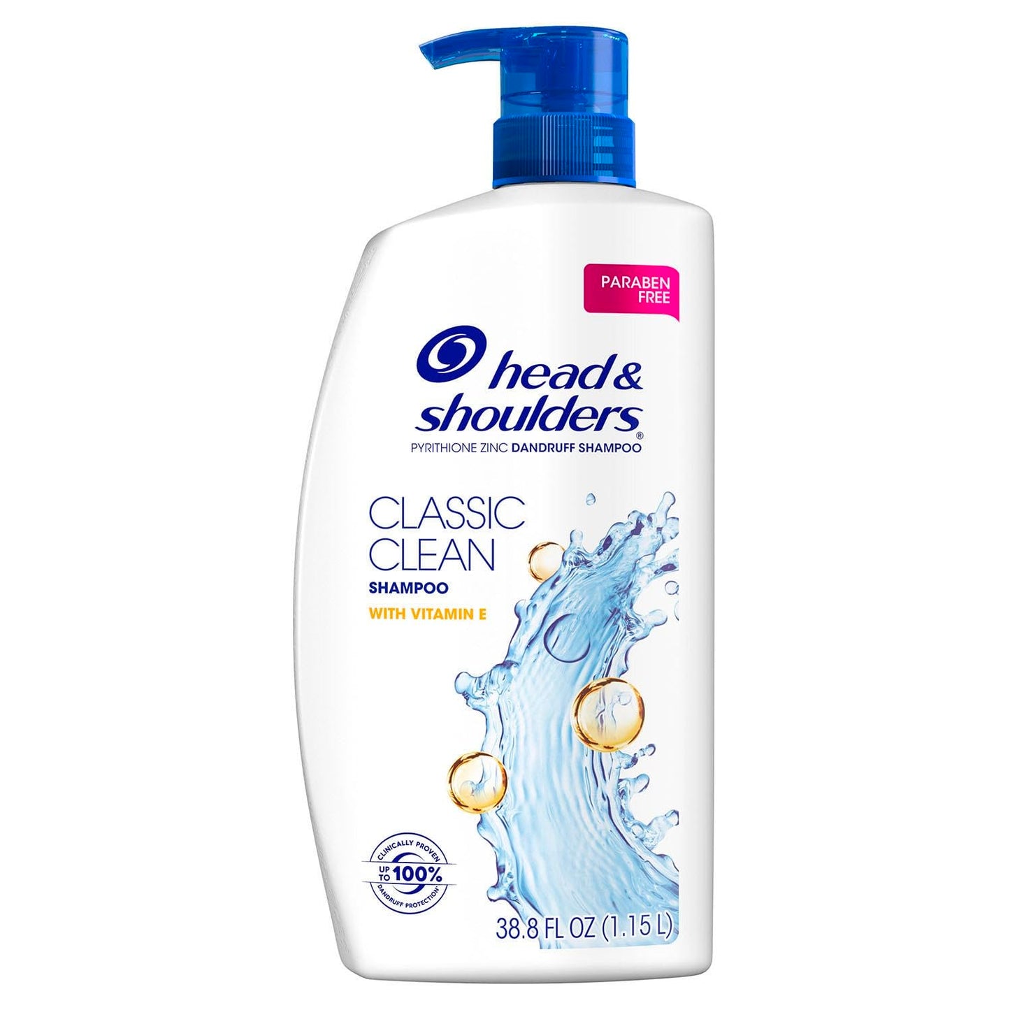 Head & Shoulders Anti-Dandruff with Vitamin E Shampoo, Classic Clean (38.8 fl oz)