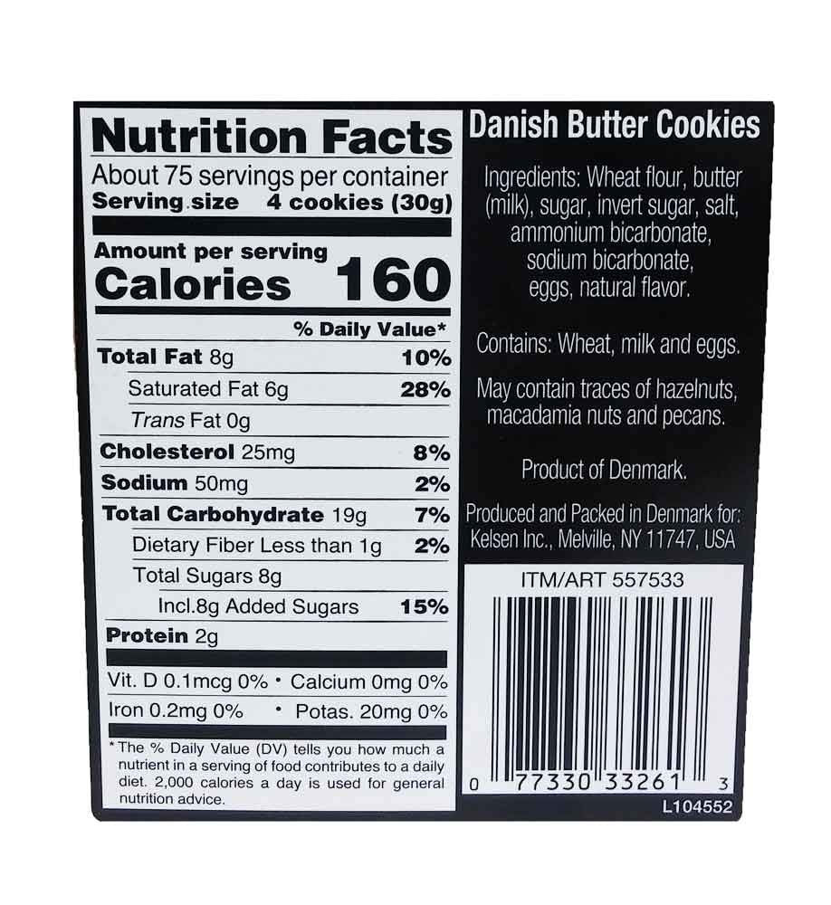 Kelsen Original Royal Dansk Danish Butter Cookie Assortment, 5 Lbs