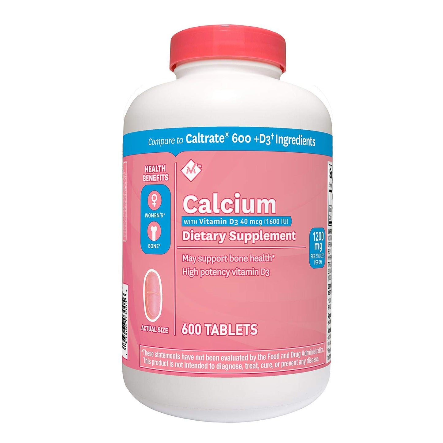 UiiWout hqwedc Member's Mark 600mg Calcium + D3 Dietary Supplement (600 Count)