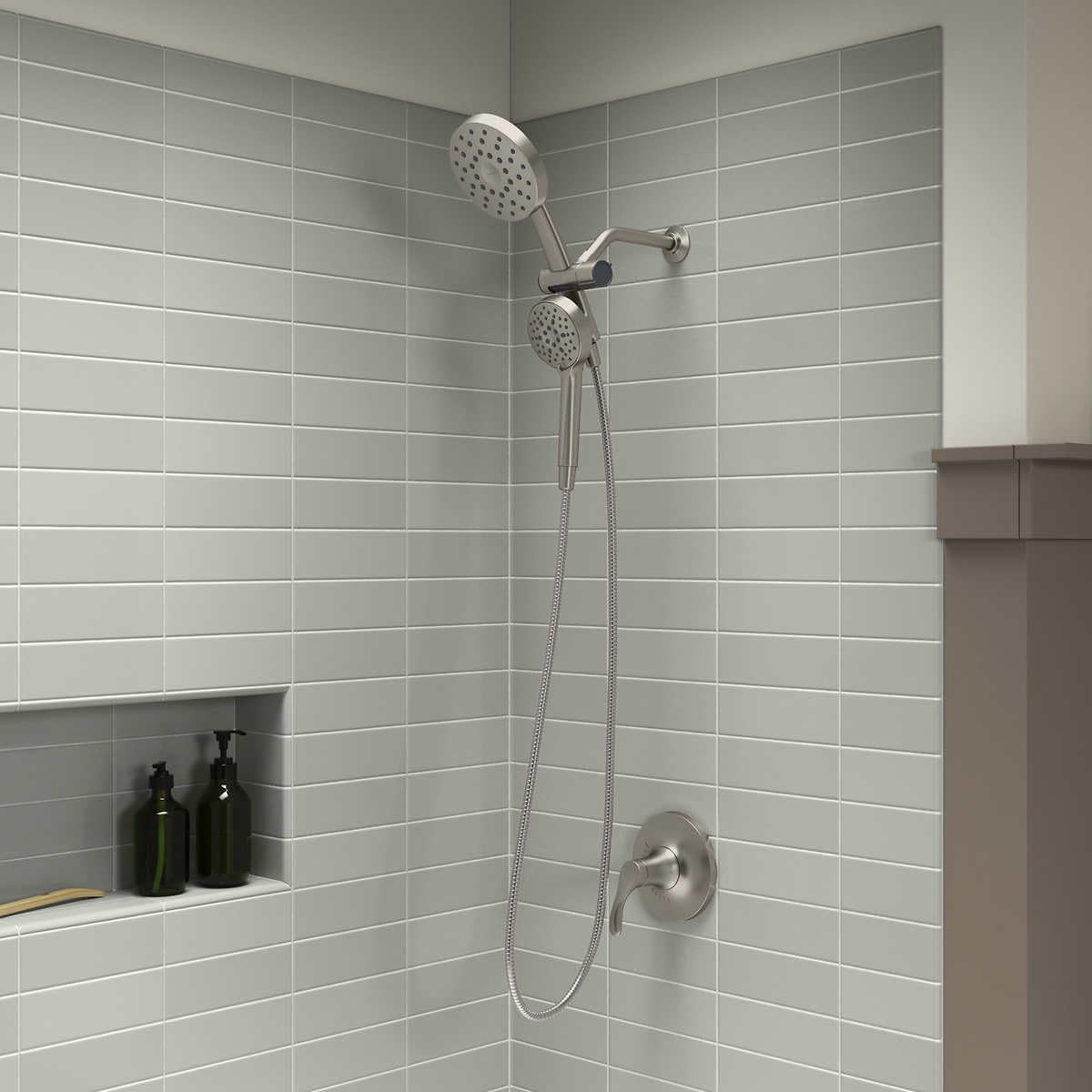 Kohler Prone 3-in-1 Multifunction Shower Head with PowerSweep (Brushed Nickel)