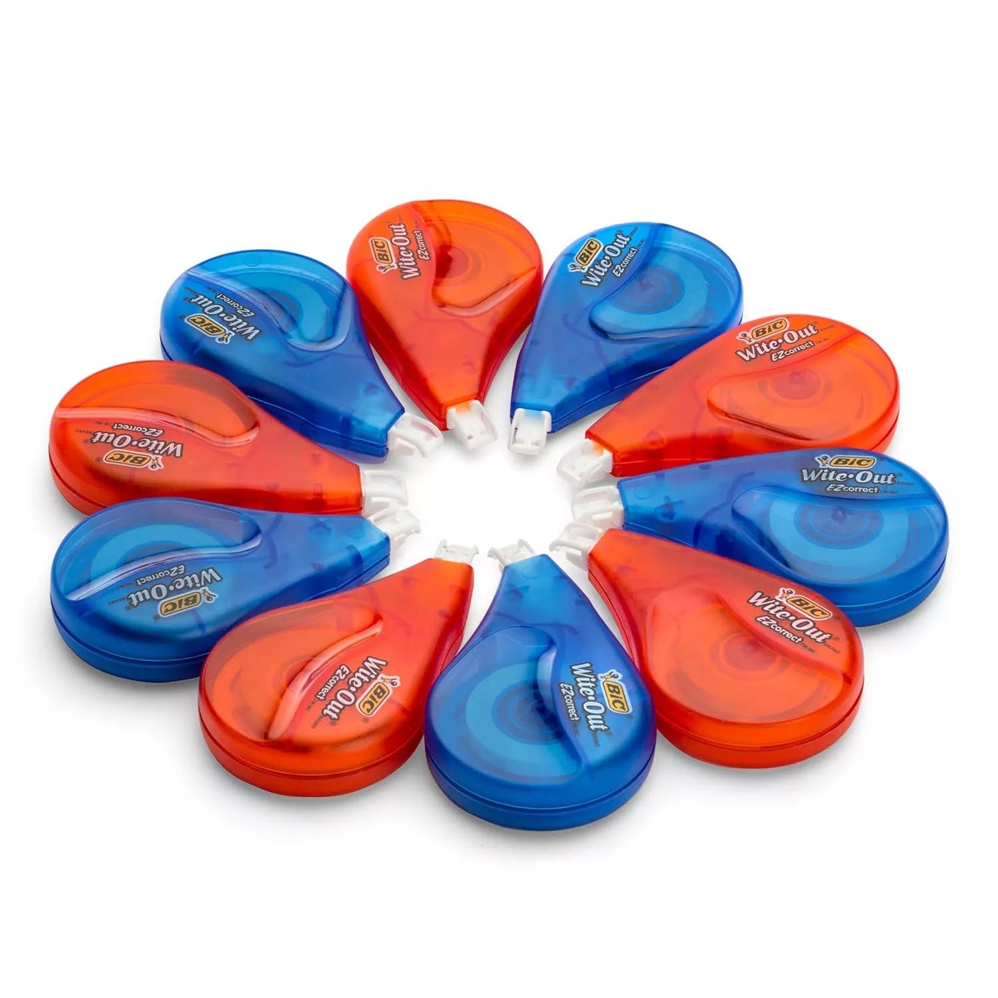 BIC Wite-Out Brand EZ Correct Correction Tape, White, 6 Count, Colors May Vary