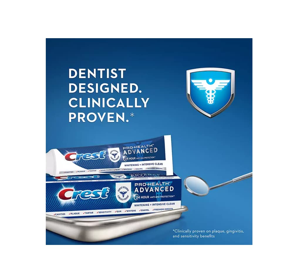Crest Pro-Health Toothpaste, Advanced White for Teeth Whitening (5.8 oz, 5 pk.)
