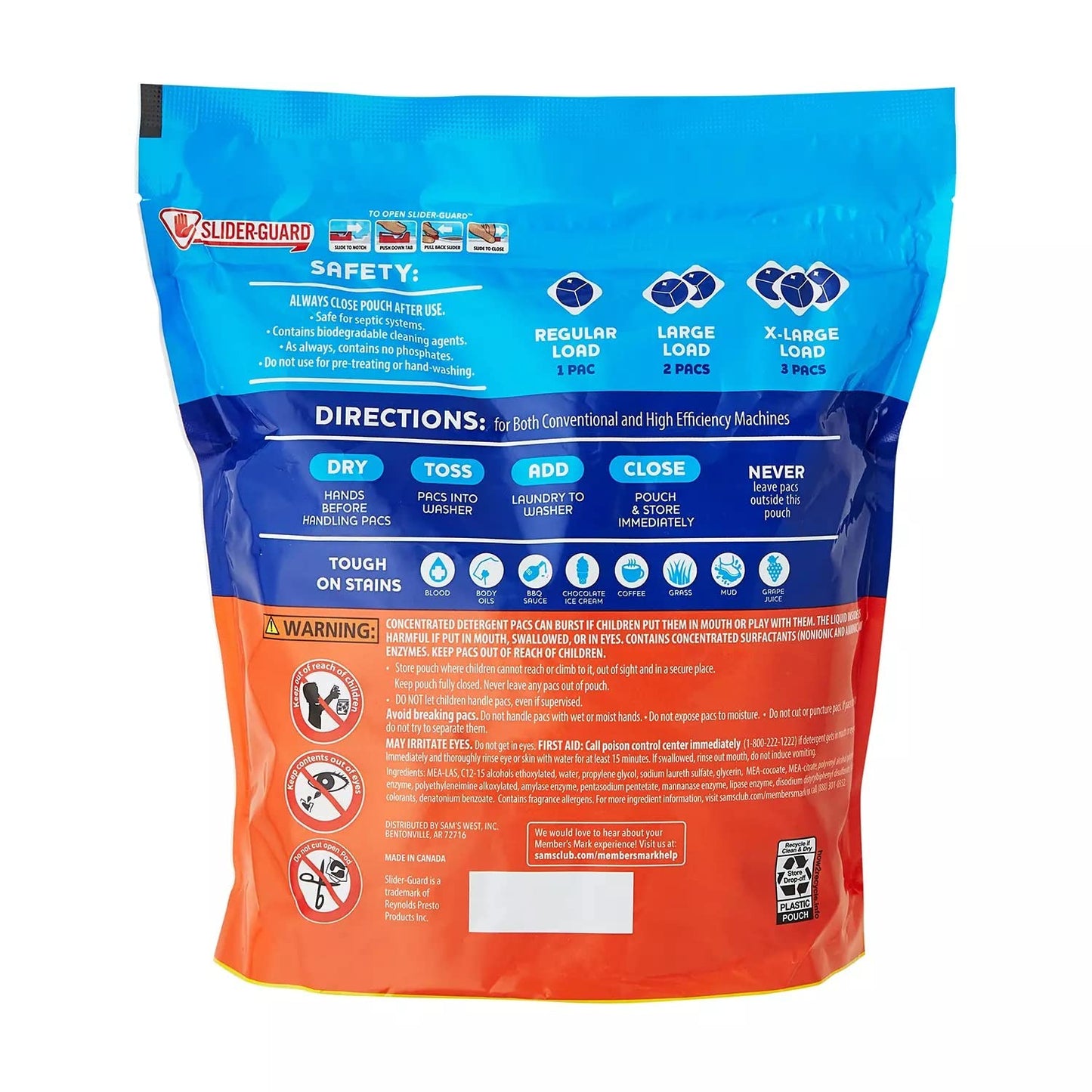 Member's Mark Ultimate Clean Laundry Detergent Power Pacs, Fresh Clean (130 Ct)