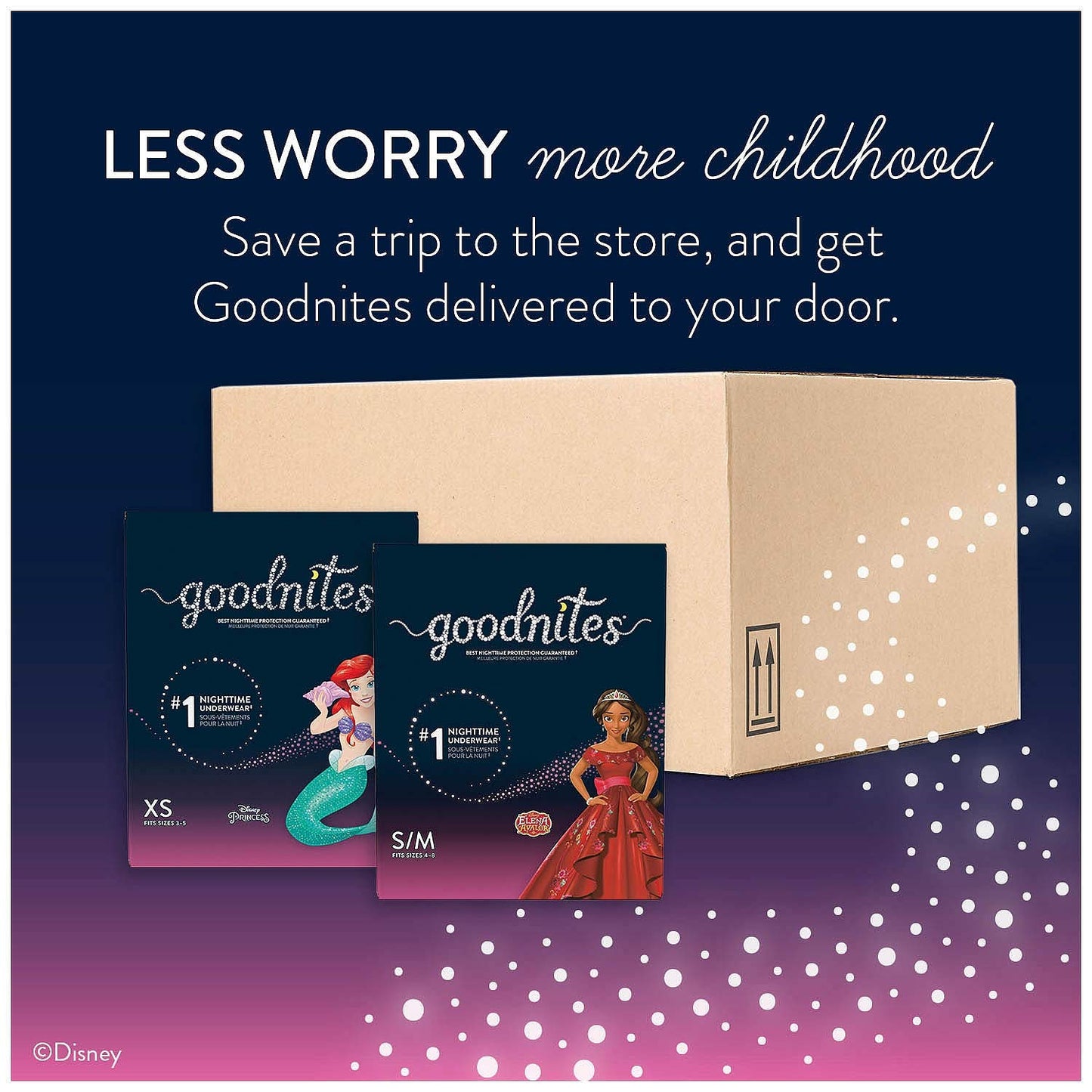 Goodnites Bedtime Pants for Girls, Small/Medium, 74 Count