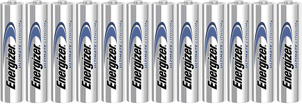 Energizer Ultimate Lithium AA 12 Battery Super Pack.