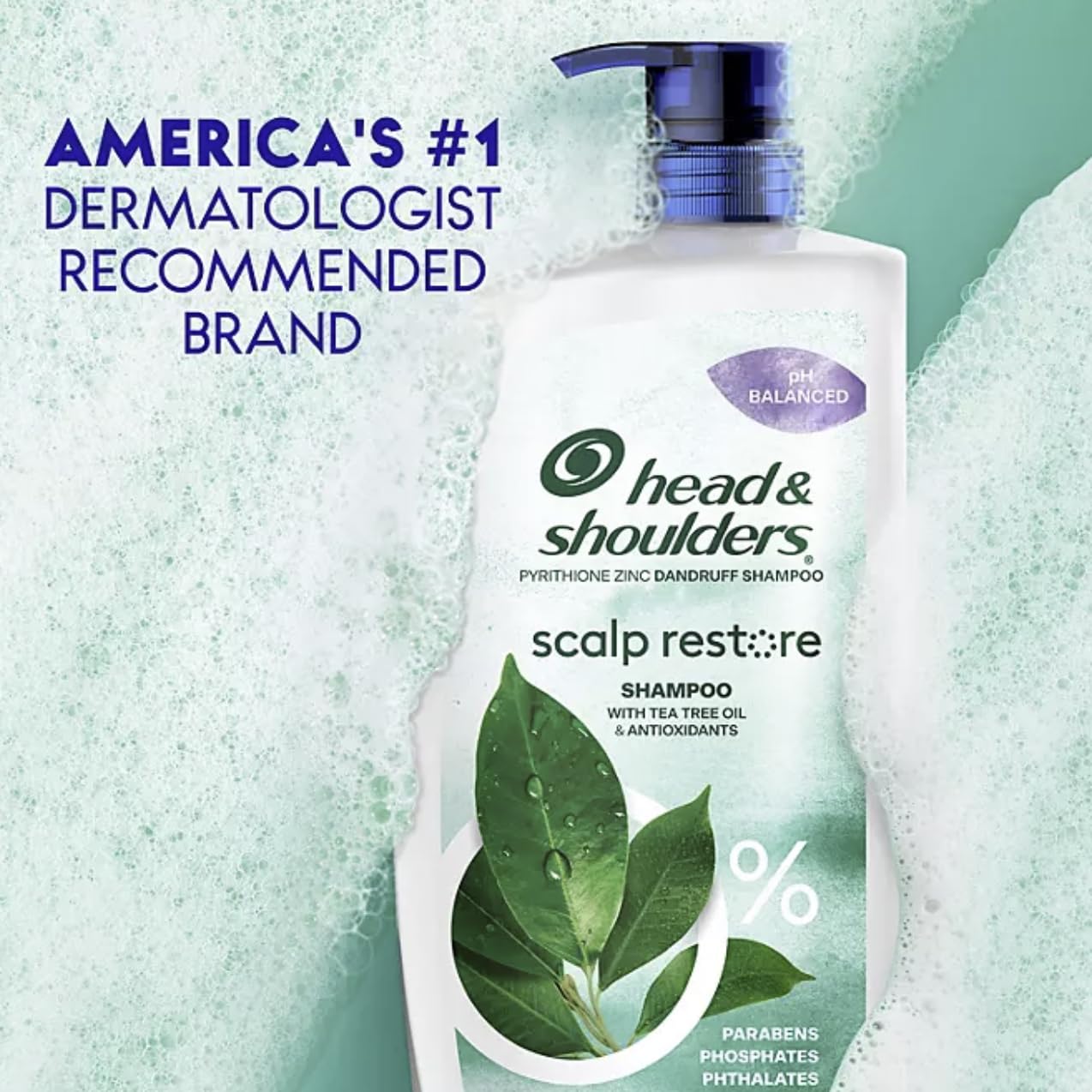 Head & Shoulders Anti-Dandruff Shampoo, Scalp Restore (38.8 fl. oz.)