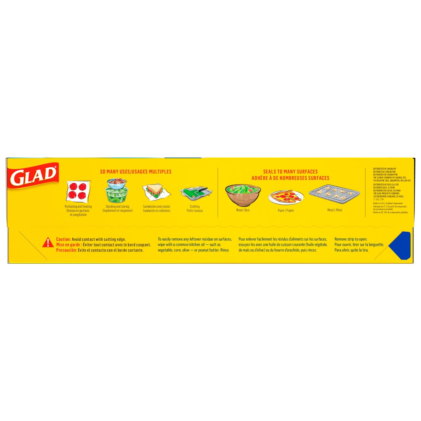 Glad Press'n Seal Food Plastic Wrap - 140 Square Foot Roll