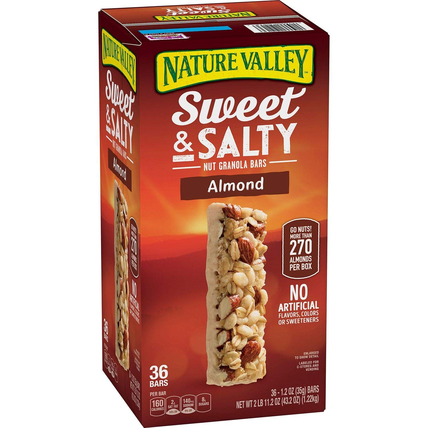 Nature Valley Sweet & Salty Almond Granola Bars 1.2 oz. bars, 36 ct. (pack of 3) A1
