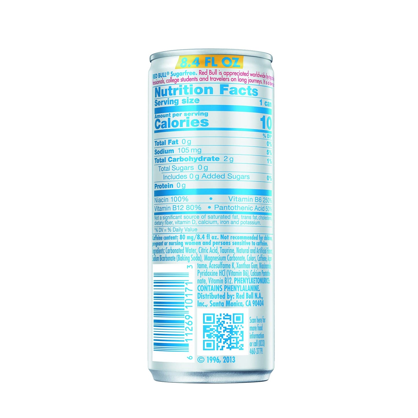 Red Bull Sugarfree Energy Drink, 8.4 Fl Oz, 24 Cans (6 Packs of 4)