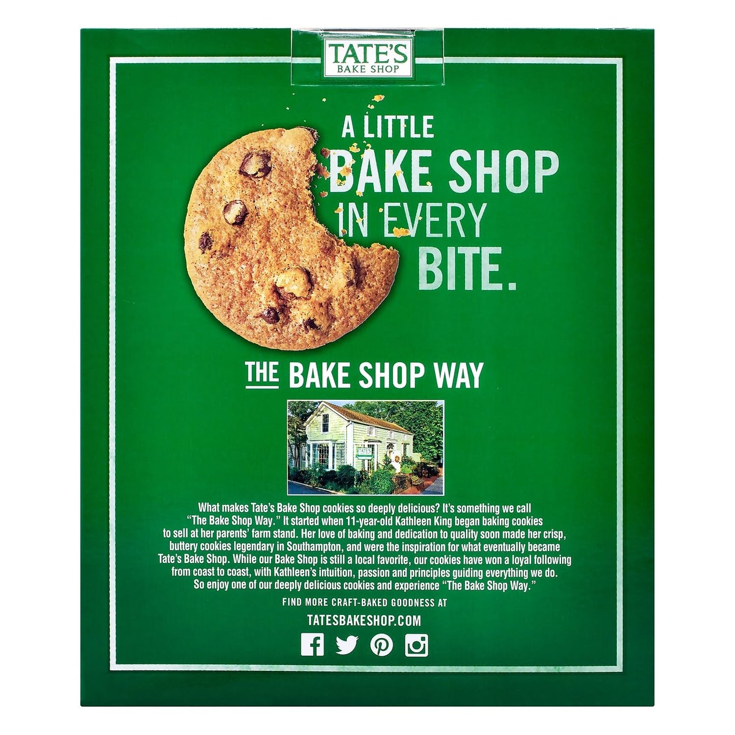 Tate's Bake Shop thin crispy scrumptious Chocolate Chip Cookie Box, 21 Ounce