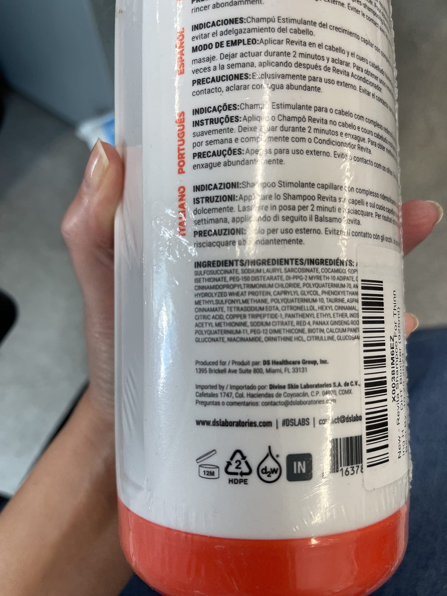 DS Laboratories Revita Hair Growth Shampoo - Blocks DHT, Supports Thinning Hair, Anti Hair Loss Shampoo (925ml)�