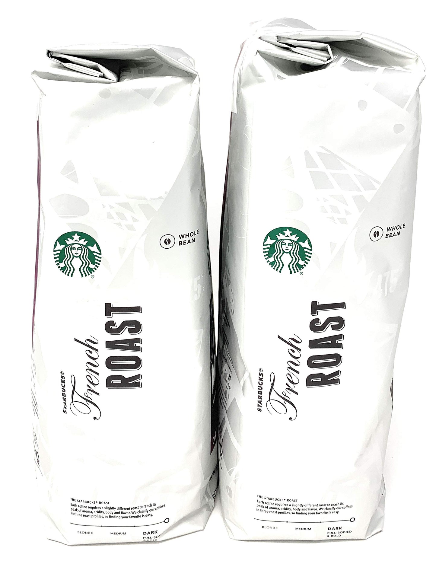 2 Packs of 40 Oz Starbucks French Roast Whole Bean Coffee = 2 x 40 Oz = 80 Oz