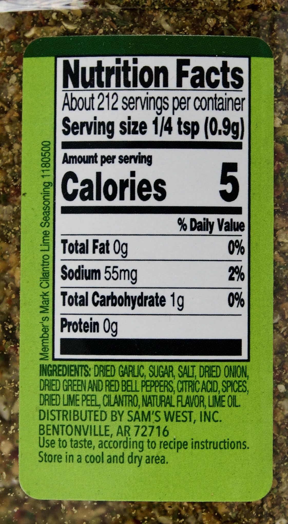 Member's Mark Cilantro Lime Seasoning, 6.75 Ounce