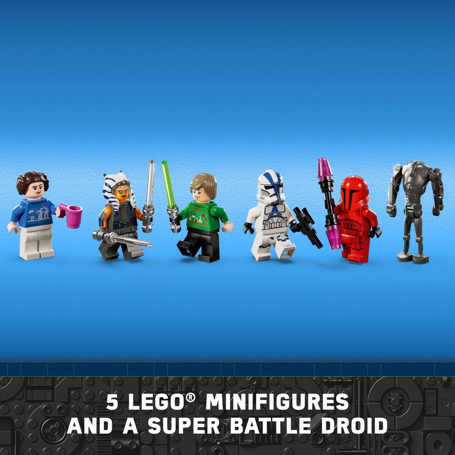 LEGO Star Wars 2024 Advent Calendar for Kids, Holiday Building Set with 18 Collectible Mini Toys and 6 Star Wars Figures, Star Wars Christmas Toy for Boys, Girls or Any Fan Ages 6 and Up, 75395