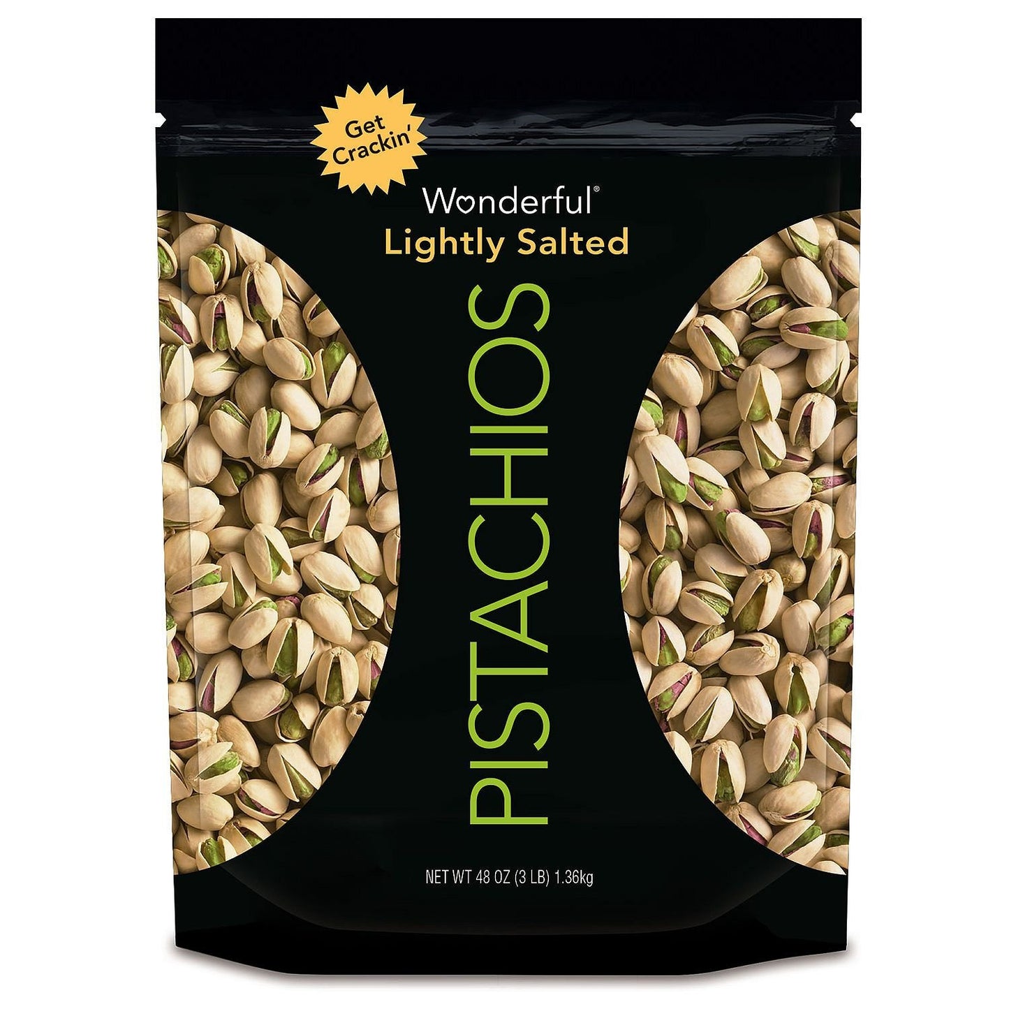 Wonderful Roasted Lightly Salted Pistachios (48 Ounce)