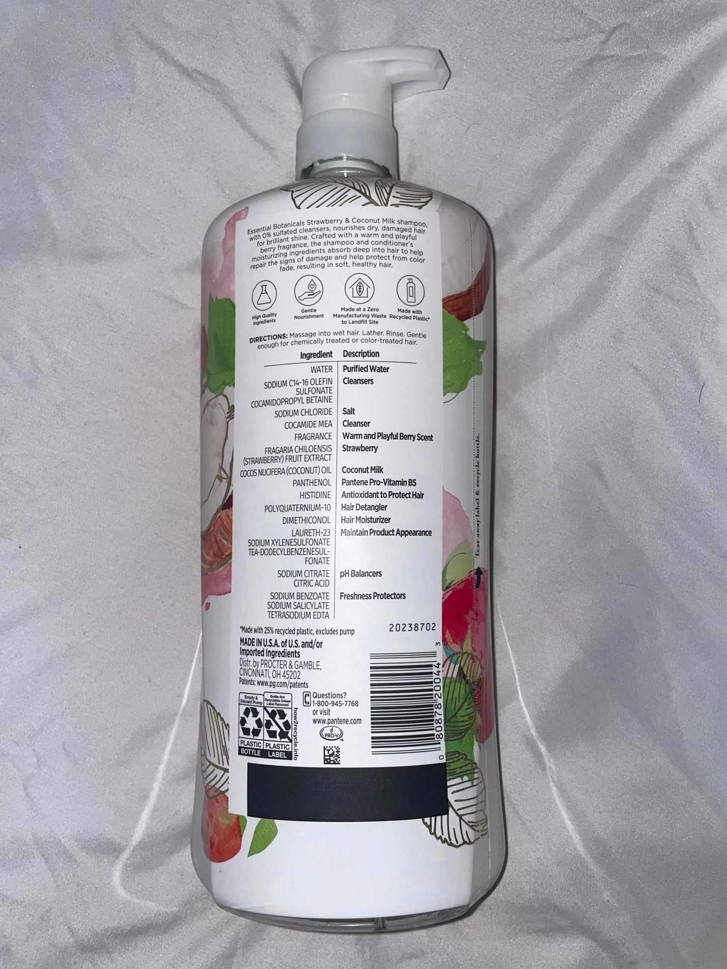 Pantene ESSENTIAL BOTANICALS SHAMPOO 32.8 OZ