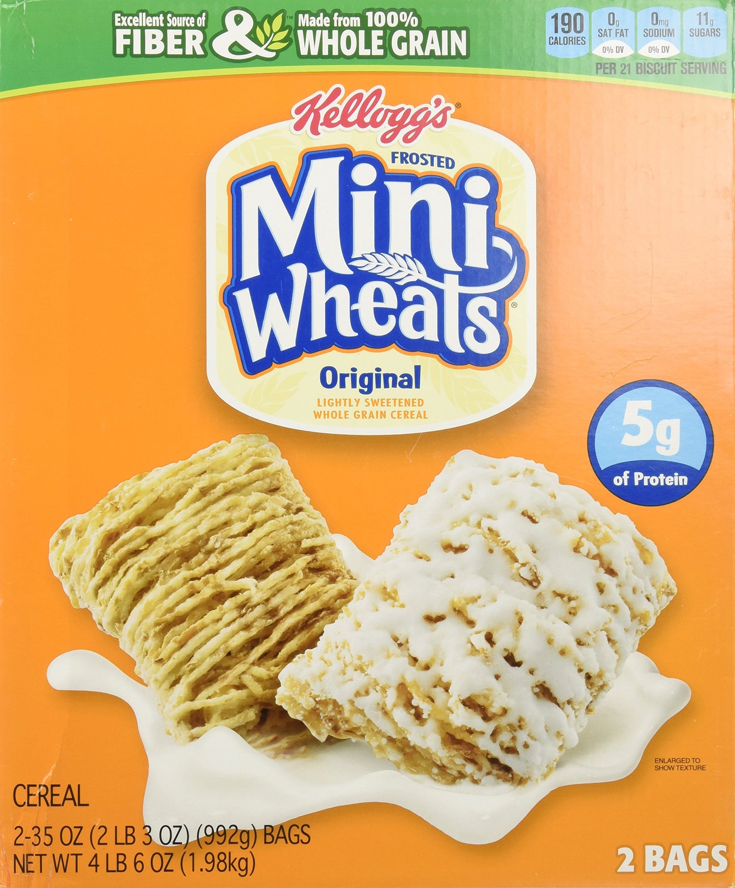 Kelloggs Frosted Whole Grain Mini Wheats, 70-Ounce