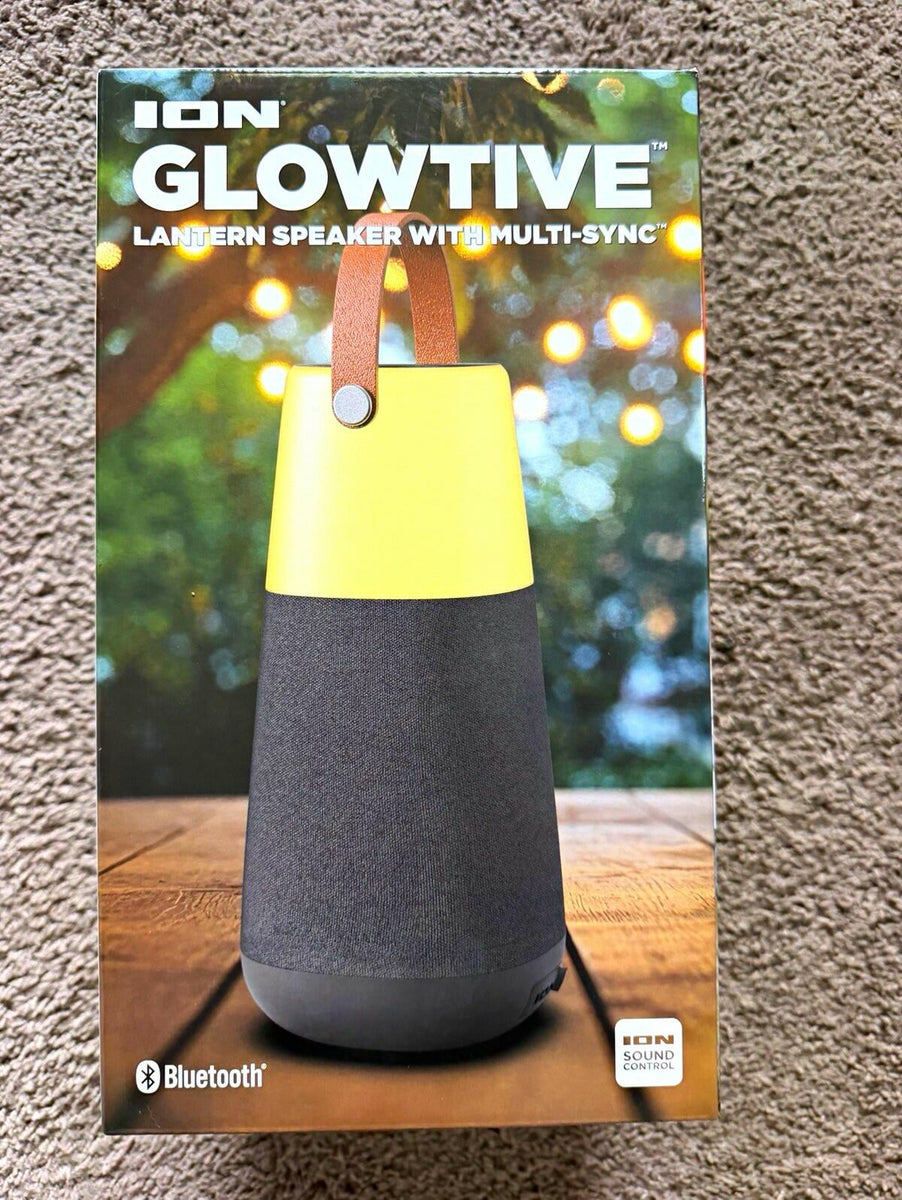ION Glowtive Bluetooth Lantern Speaker w/ Light, Rechargeable 10W