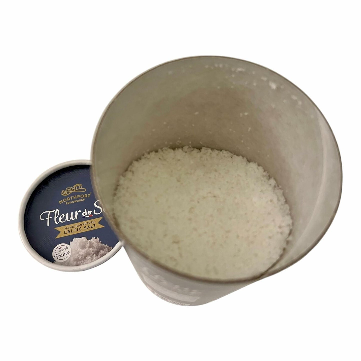 Northport Foodworks Fleur de Sel – Hand-Harvested Celtic Sea Salt, Imported from France, Natural Finishing Salt, 26.46 oz (750g)