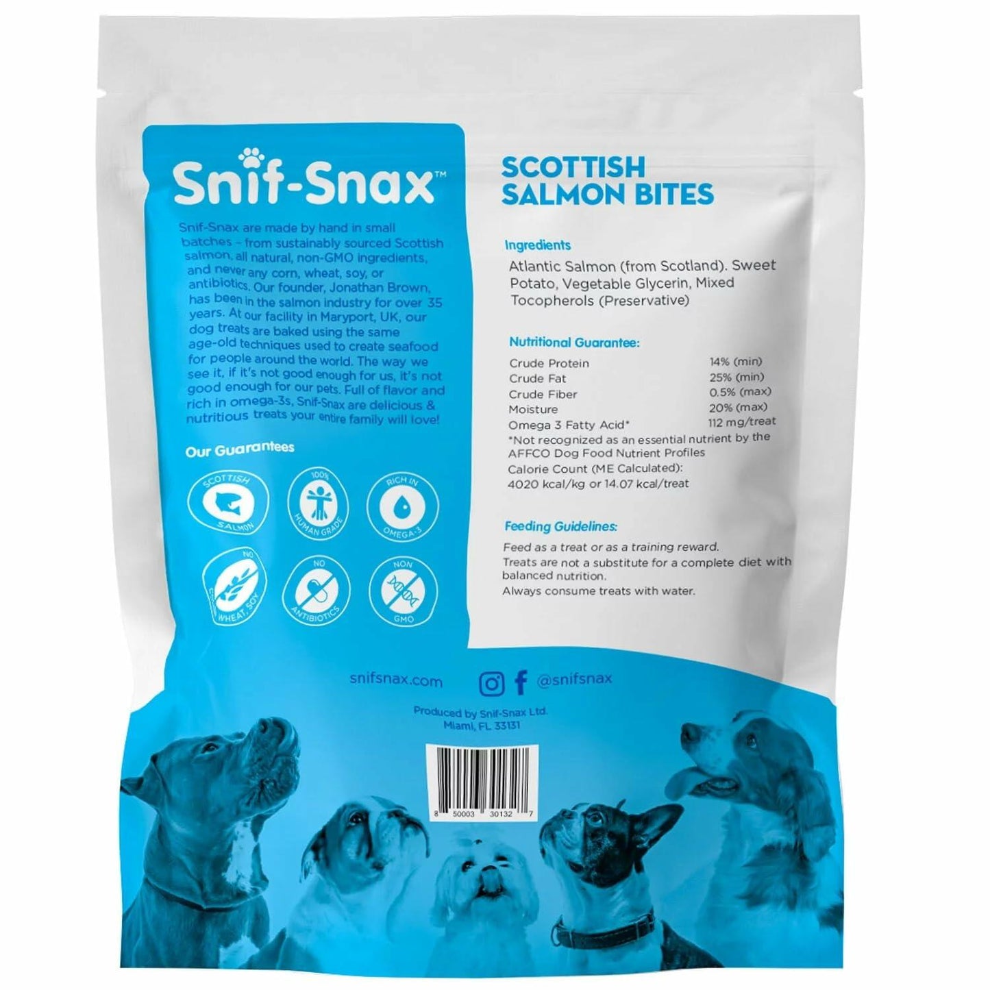 Snif-Snax Scottish Salmon Bites Dog Treats (3 Pounds)
