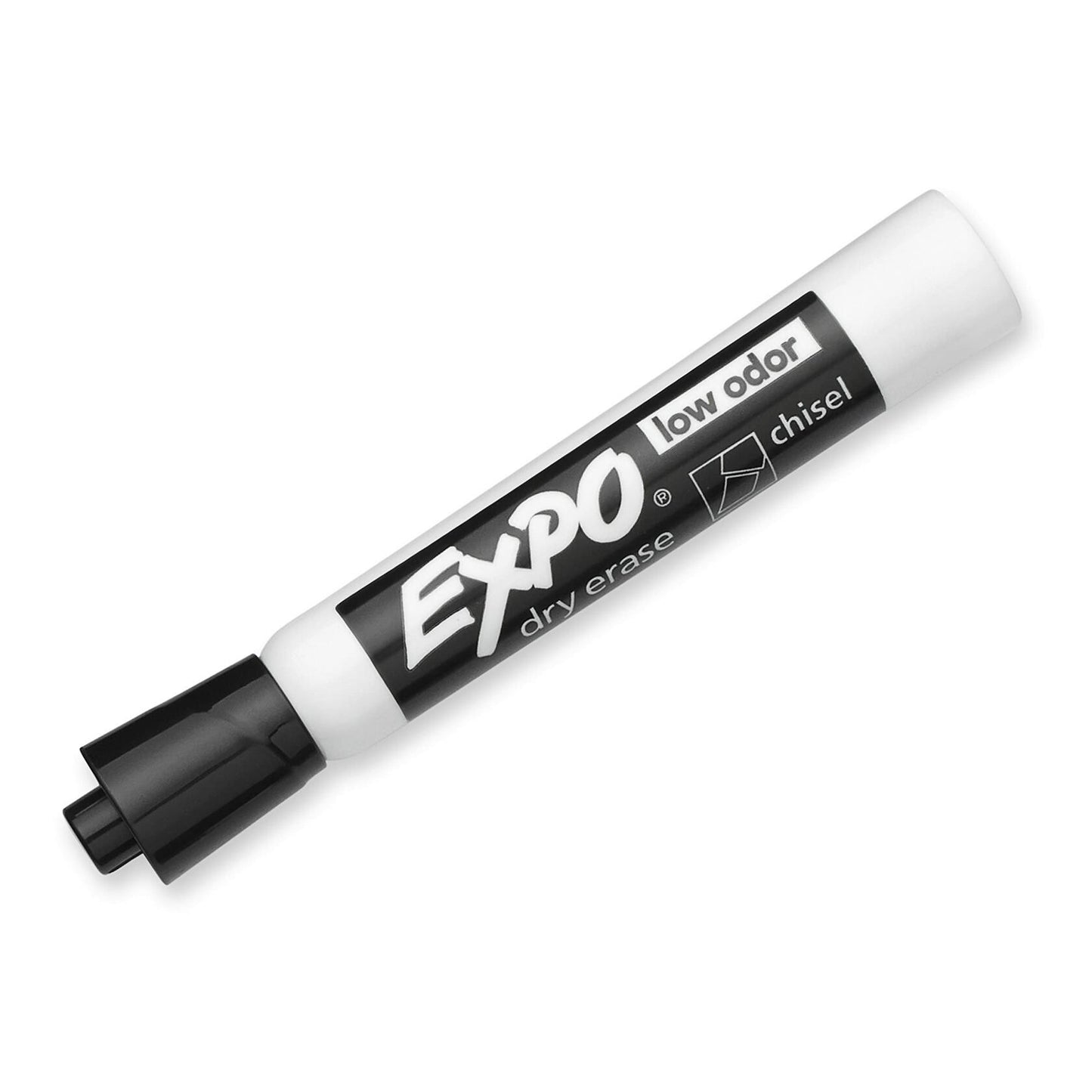 Expo for Use in Low Odor Dry Erase Marker, Chisel Tip, Black